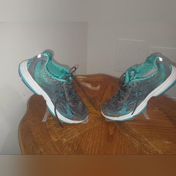 Ryka Teal and Gray Sneakers - Picture 2 of 7